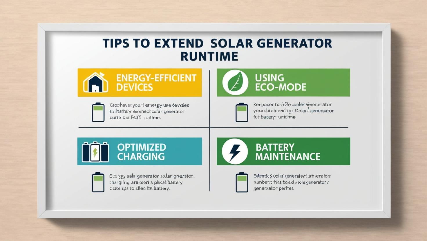 tips to extend solar generator runtime tips to extend solar generator runtime